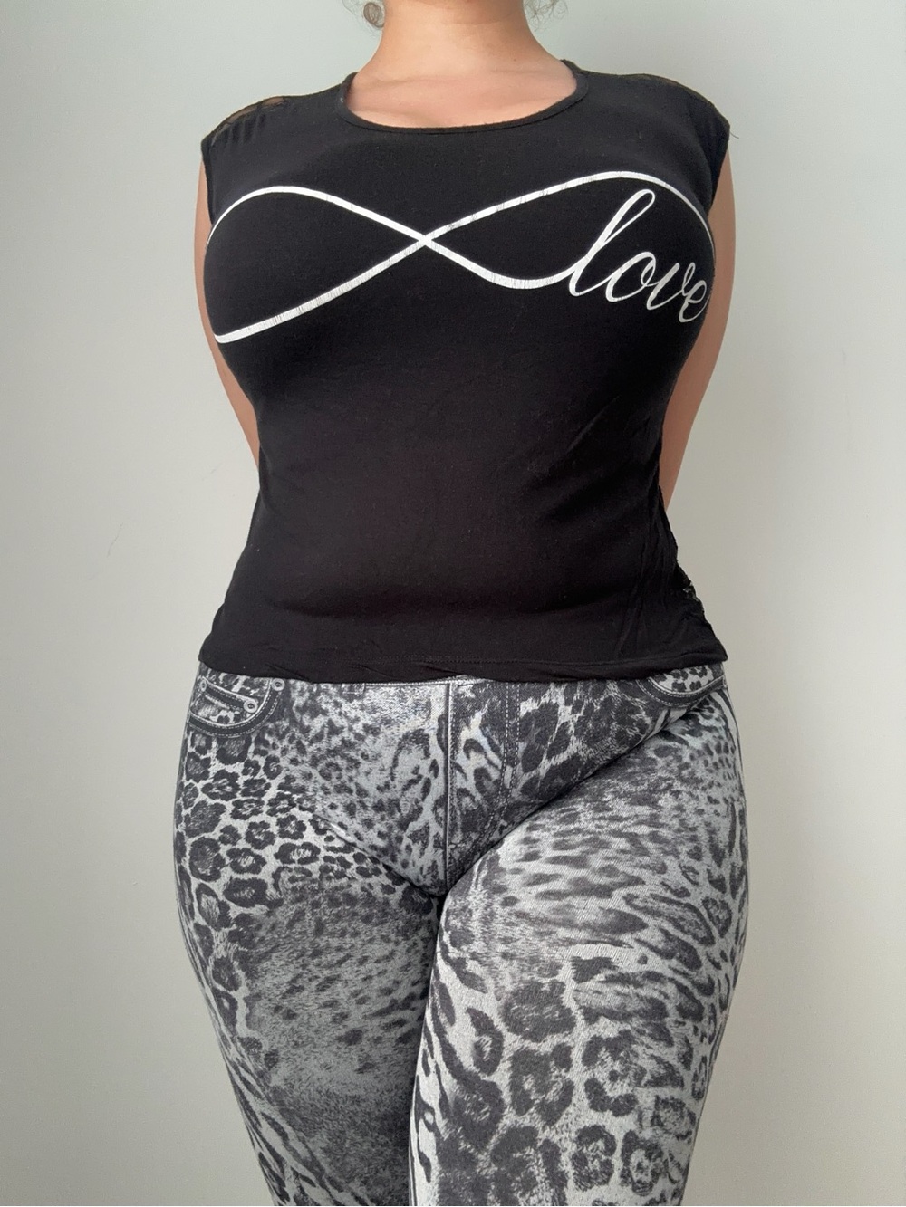 infinity love lace back t shirt